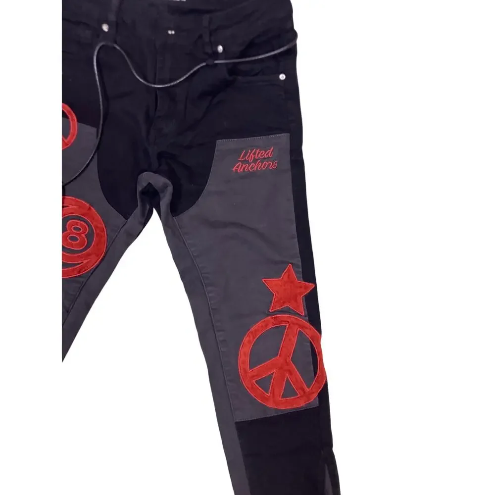 NWT Lifted Anchors Boutique Black‎ Jeans Women’s Size 30 Grunge Emo Streetwear
